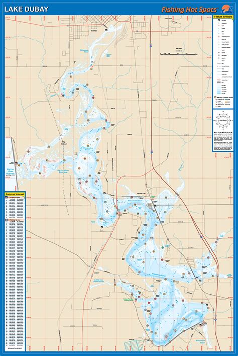 DuBay Fishing Map, Lake (Marathon/Portage Co) .